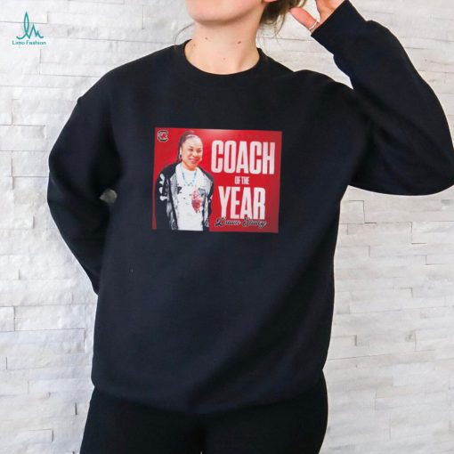 Coach of the year Dawn Staley South Carolina Gamecocks shirt