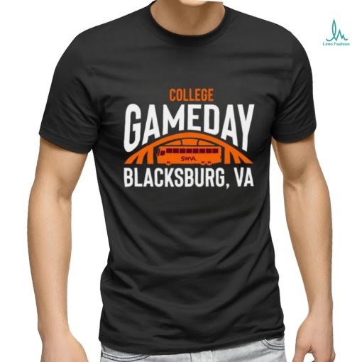 College Gameday Swva Blacksburg Va Bus Logo T shirt