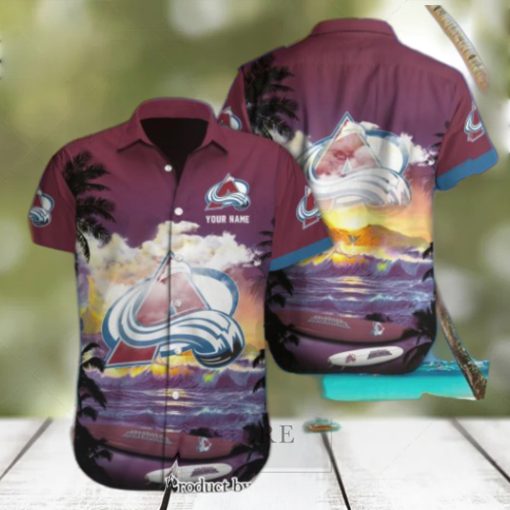 Colorado Avalanche Custom Name Full Print 3D Hawaiian Shirt