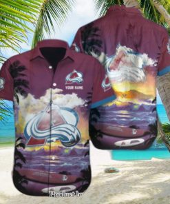 Colorado Avalanche Custom Name Full Print 3D Hawaiian Shirt