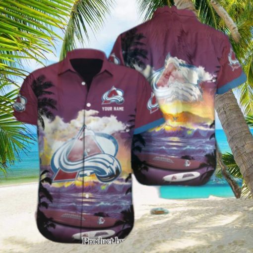 Colorado Avalanche Custom Name Full Print 3D Hawaiian Shirt