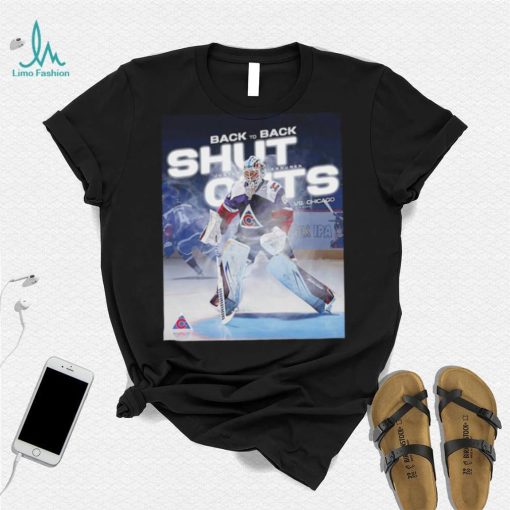 Colorado Avalanche back to back shutouts Justus Annunen vs. Chicago 2024 poster shirt