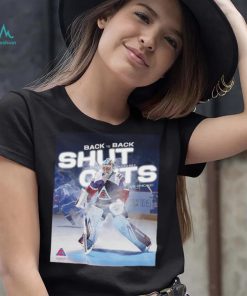 Colorado Avalanche back to back shutouts Justus Annunen vs. Chicago 2024 poster shirt
