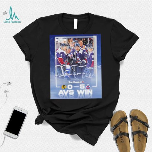 Colorado Avalanche just means more presented by Southwest 0 5 AVS win poster shirt