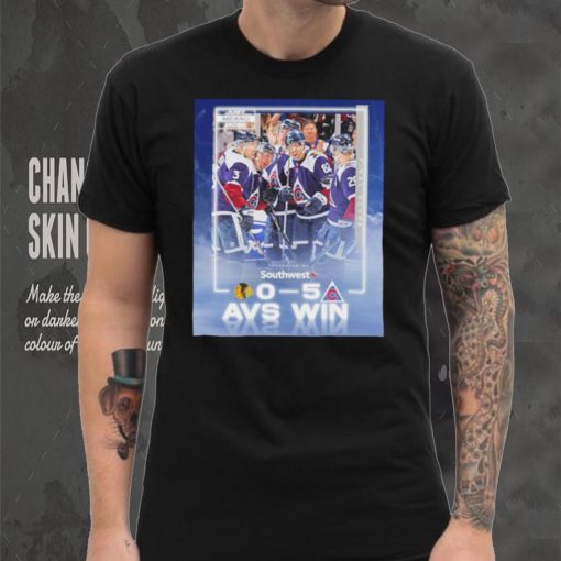 Colorado Avalanche just means more presented by Southwest 0 5 AVS win poster shirt