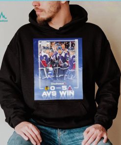 Colorado Avalanche just means more presented by Southwest 0 5 AVS win poster shirt