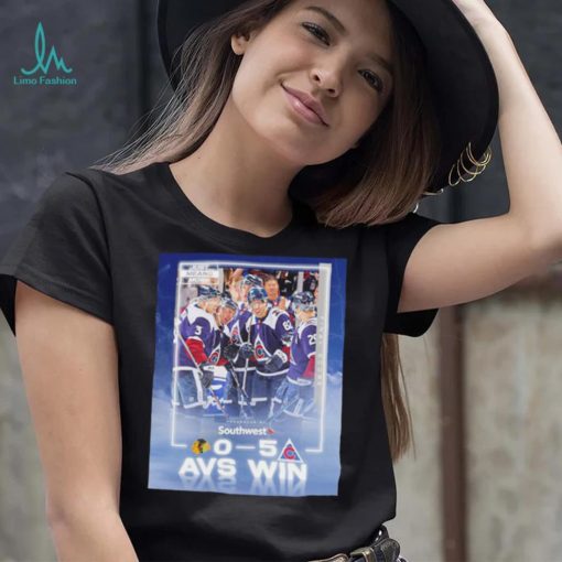 Colorado Avalanche just means more presented by Southwest 0 5 AVS win poster shirt