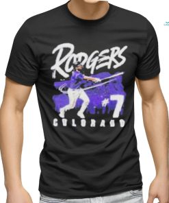 Colorado Rockies Brendan Rodgers 7 Relentless Spirit Grunge Shirt