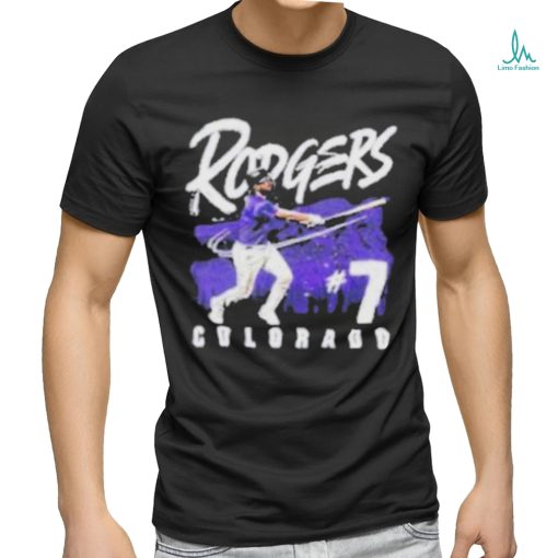 Colorado Rockies Brendan Rodgers 7 Relentless Spirit Grunge Shirt