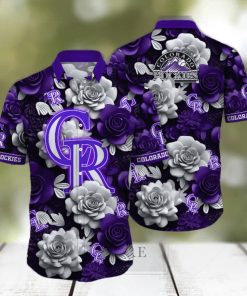 Colorado Rockies MLB Flower Hawaii Shirt And Tshirt For Fans, Summer Football Shirts NA49739