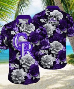 Colorado Rockies MLB Flower Hawaii Shirt And Tshirt For Fans, Summer Football Shirts NA49739