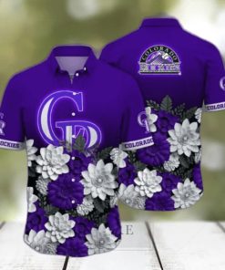 Colorado Rockies MLB Flower Hawaii Shirt And Tshirt For Fans