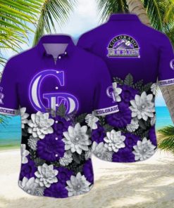 Colorado Rockies MLB Flower Hawaii Shirt And Tshirt For Fans