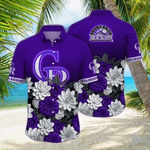 Colorado Rockies MLB Flower Hawaii Shirt And Tshirt For Fans