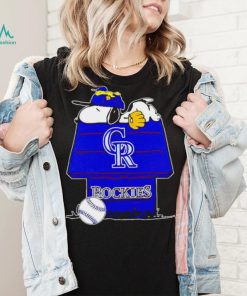 Colorado Rockies Snoopy And Woodstock The Peanuts Baseball shirt, hoodie, sweater, long sleeve and tank top Colorado Rockies Snoopy And Woodstock The Peanuts Baseball shirt