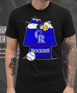 Colorado Rockies Snoopy And Woodstock The Peanuts Baseball shirt, hoodie, sweater, long sleeve and tank top Colorado Rockies Snoopy And Woodstock The Peanuts Baseball shirt