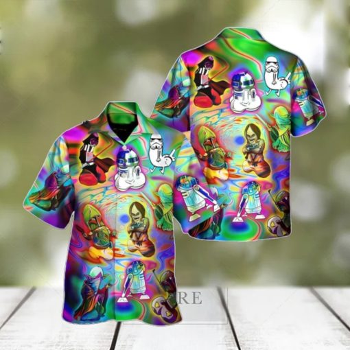 Colorful Funny Star Wars Hawaiian Shirt Unique Gift