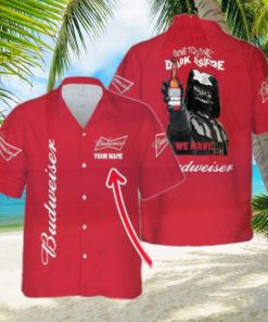 Come To The Dark Side We Have Budweiser Custom Name All Over Printed Hawaiian Shirt