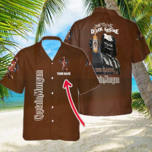 Come To The Dark Side We Have Captain Morgan Custom Name Full Print Hawaiian Shirt