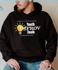 Conejo Players Theatre Youth Improv Team 2024 logo shirt