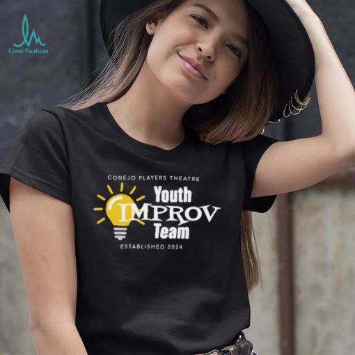 Conejo Players Theatre Youth Improv Team 2024 logo shirt