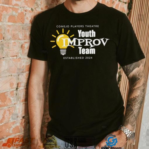 Conejo Players Theatre Youth Improv Team 2024 logo shirt