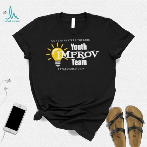 Conejo Players Theatre Youth Improv Team 2024 logo shirt