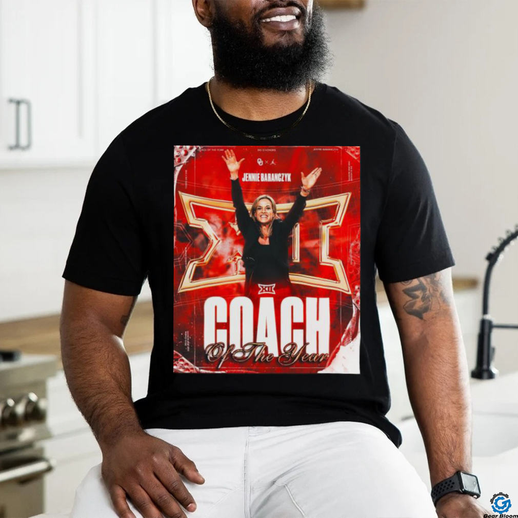 Congratulations to Jennie Baranczyk Is The Big 12 Coach Of The Year Shirt Congratulations to Jennie Baranczyk Is The Big 12 Coach Of The Year Shirt