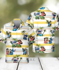 Cool Lilo And Stitch Hawaiian Shirt Unique Gift Island Pattern Gift For Disney Lovers