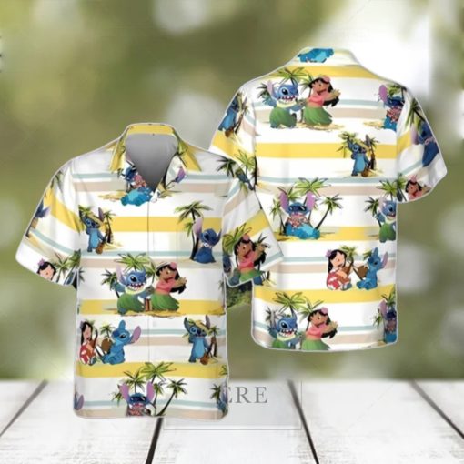 Cool Lilo And Stitch Hawaiian Shirt Unique Gift Island Pattern Gift For Disney Lovers