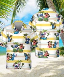 Cool Lilo And Stitch Hawaiian Shirt Unique Gift Island Pattern Gift For Disney Lovers