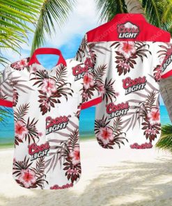 Coors Light Beer Flower Tropical Hawaiian Shirt For Men Women