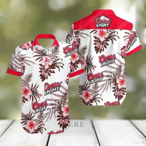 Coors Light Beer Flower Tropical Hawaiian Shirt For Men Women