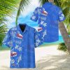 Busch Light Hawaiian Shirt Bird And Tropical Flower Pattern