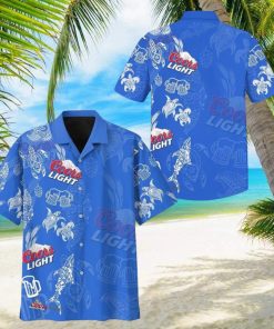 Coors Light Beer Hawaiian Shirt Ocean Animals Gift For Sea Lover