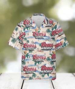 Coors Light Hawaiian Shirt Island Pattern Gift For Beach Trip