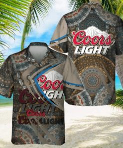 Coors Light Hawaiian Shirt Mandala Pattern Summer Gift For Friend