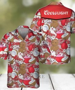 Coors Light Hawaiian Shirt Tropical Coconuts Beer Lover Gift