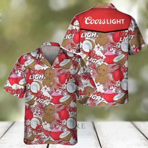 Coors Light Hawaiian Shirt Tropical Coconuts Beer Lover Gift