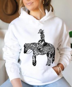 Cowgirl On Horse Mandala Horse Mandala Girl shirt