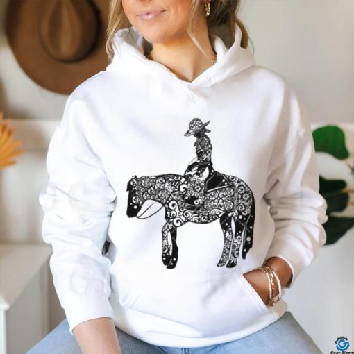 Cowgirl On Horse Mandala Horse Mandala Girl shirt