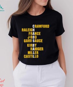 Crawford Raleigh France J Rod Garv Sauce Kirby Haniger Miller Castillo Chaos Ball Names shirt