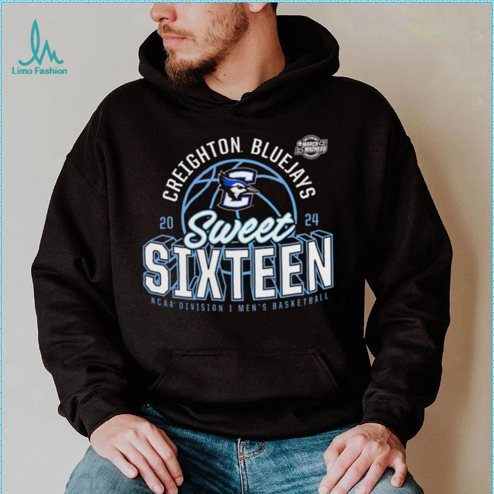 Creighton Bluejays 2024 NCAA Men’s Basketball Tournament March Madness Sweet Sixteen Defensive Stance shirt Creighton Bluejays 2024 NCAA Men’s Basketball Tournament March Madness Sweet Sixteen Defensive Stance shirt