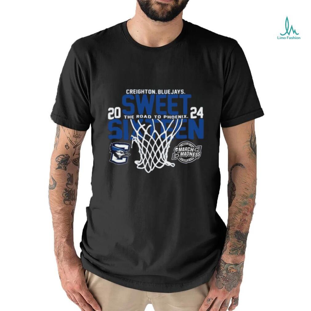 Creighton Bluejays 2024 Sweet 16 The Road To Phoenix Shirt Creighton Bluejays 2024 Sweet 16 The Road To Phoenix Shirt