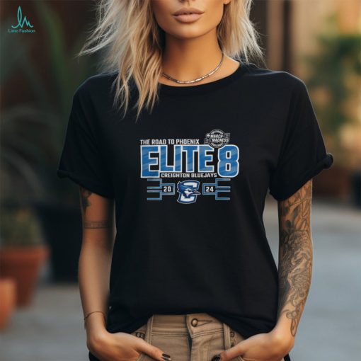 Creighton Bluejays Elite 8 The Road To Phoenix 2024 March Madness Tee Shirt