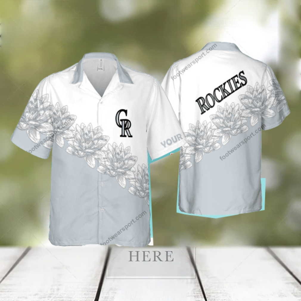 Custom Name MLB Colorado Rockies Exotic New AOP Hawaiian Shirt Flower Men And Women Gift Custom Name MLB Colorado Rockies Exotic New AOP Hawaiian Shirt Flower Men And Women Gift