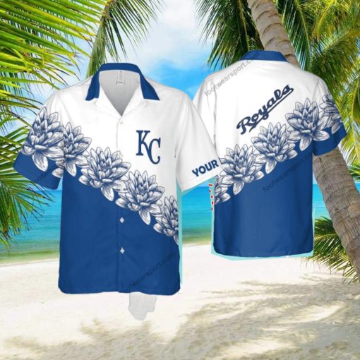 Custom Name MLB Kansas City Royals Souvenir New Beach Hawaiian Shirt Flower For Men And Women