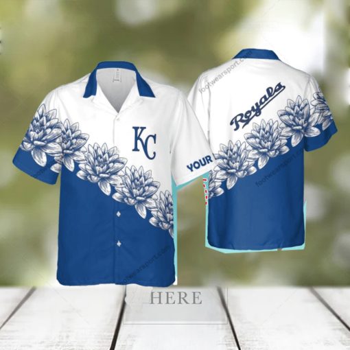 Custom Name MLB Kansas City Royals Souvenir New Beach Hawaiian Shirt Flower For Men And Women