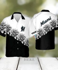 Custom Name MLB Miami Marlins Cruise New 3D Hawaiian Shirt Flower Gift For Fans