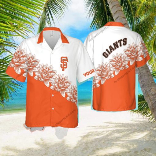 Custom Name MLB San Francisco Giants Hibiscus New AOP Hawaiian Shirt Flower For Men And Women